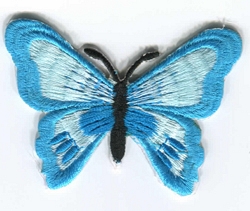 Medium Butterfly Iron-on Applique available in 3 colours